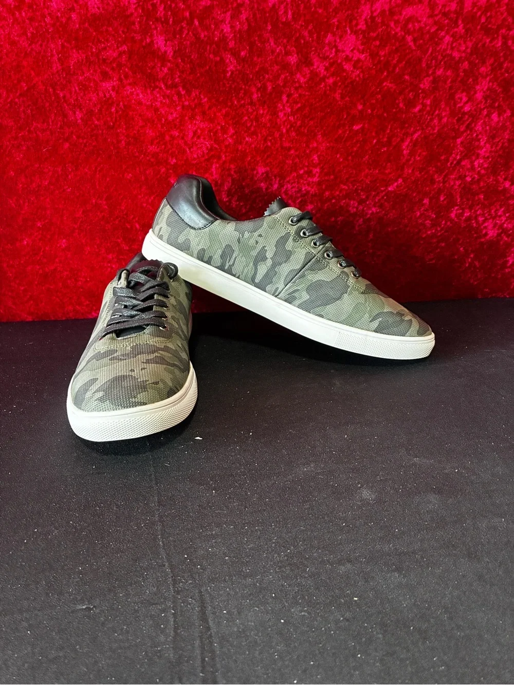 Steve Madden M-Martin Mens Camouflage Trainers Green Sz 10
